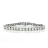 11.00CT Ladies Diamond Tennis Bracelet 14Kt White Gold